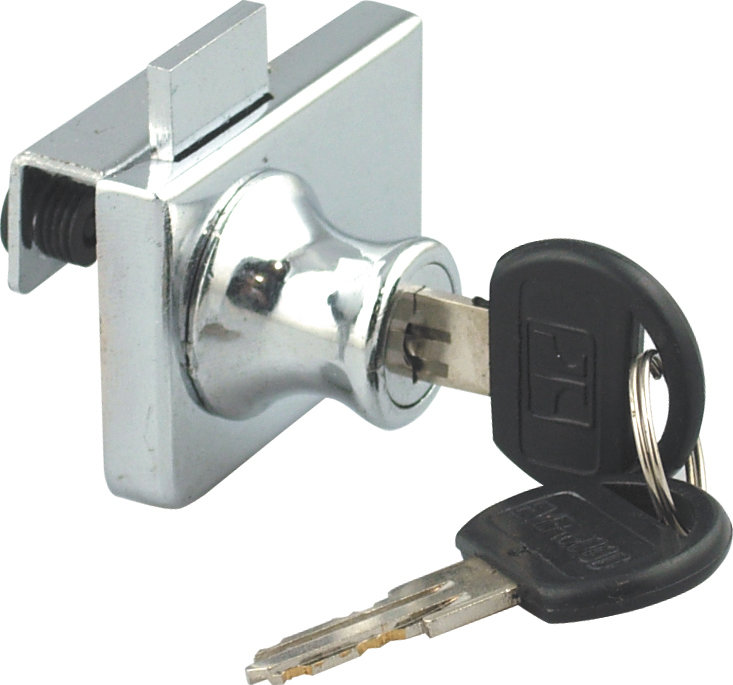 Robustline Robustline Lock Swing Double Glass Door Lock 417 Stainless Steel/Glass Security Lock Hardware